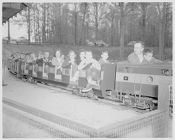 Children riding Kiwanis train